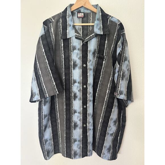 Vintage Y2K SOUTHPOLE Button Up Shirt All Over Hip Hop Graffiti Men's XL - Picture 1 of 7